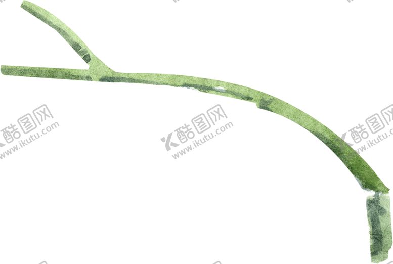编号：60768210080843384709【酷图网】源文件下载-手绘水彩竹竿