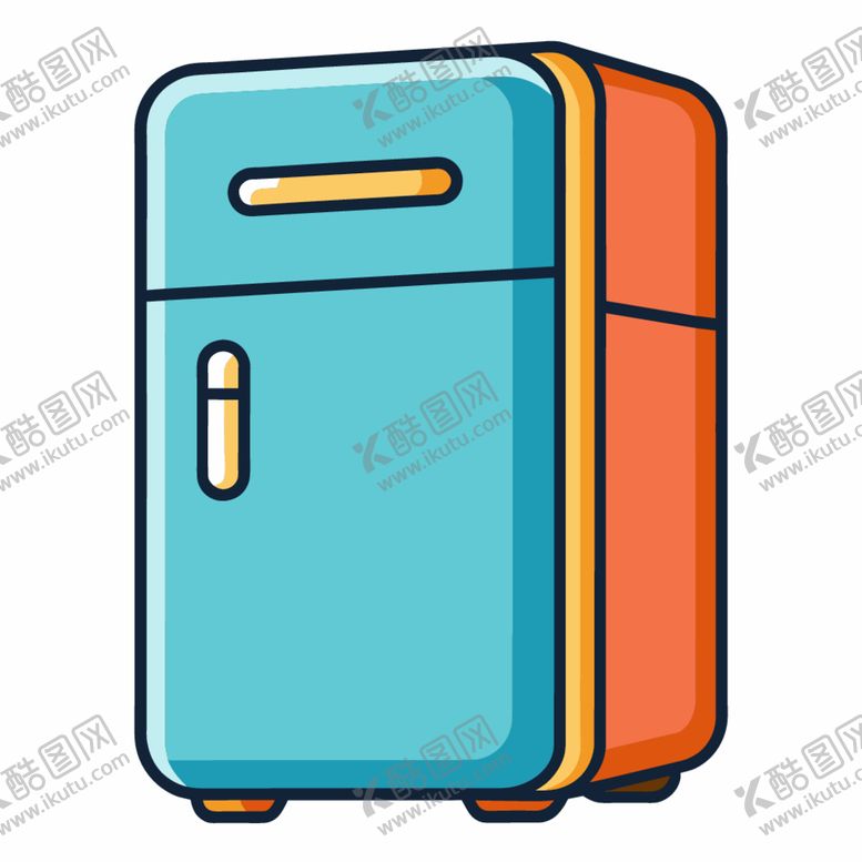 编号：41217101311126526784【酷图网】源文件下载-图标风格的冰箱