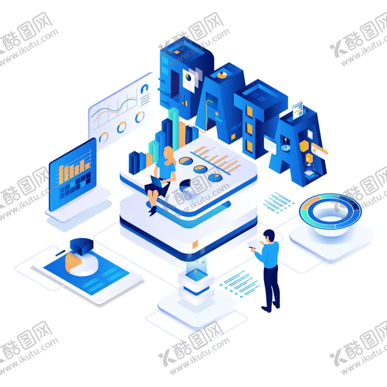 编号：63824101132320501064【酷图网】源文件下载-科技扁平插画卡通3D商务