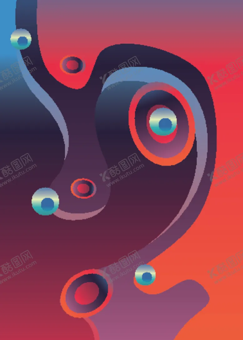 编号：89030407020906182484【酷图网】源文件下载-抽象炫彩液态图案