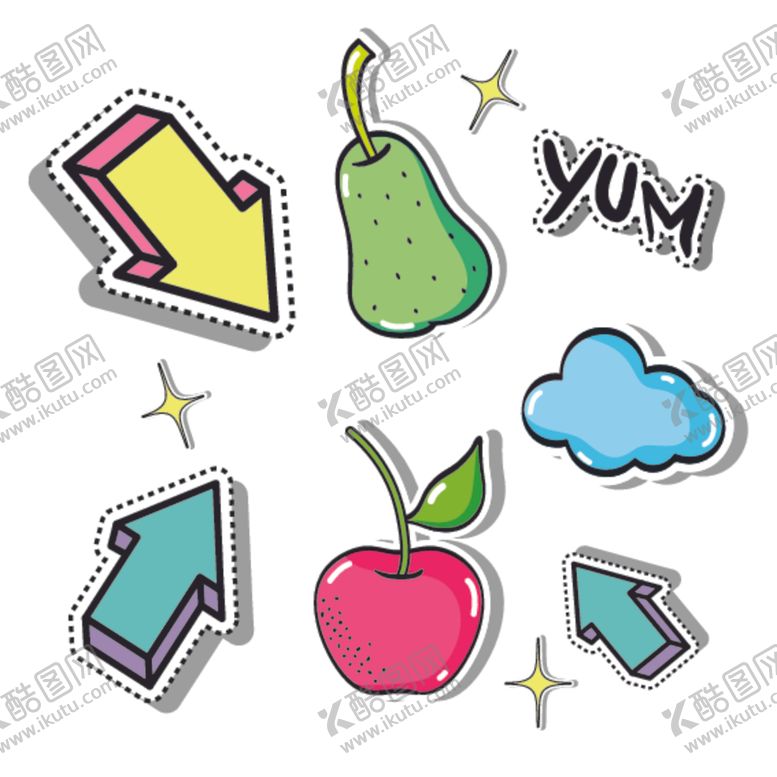 编号：52222609100159361614【酷图网】源文件下载-矢量果蔬素材