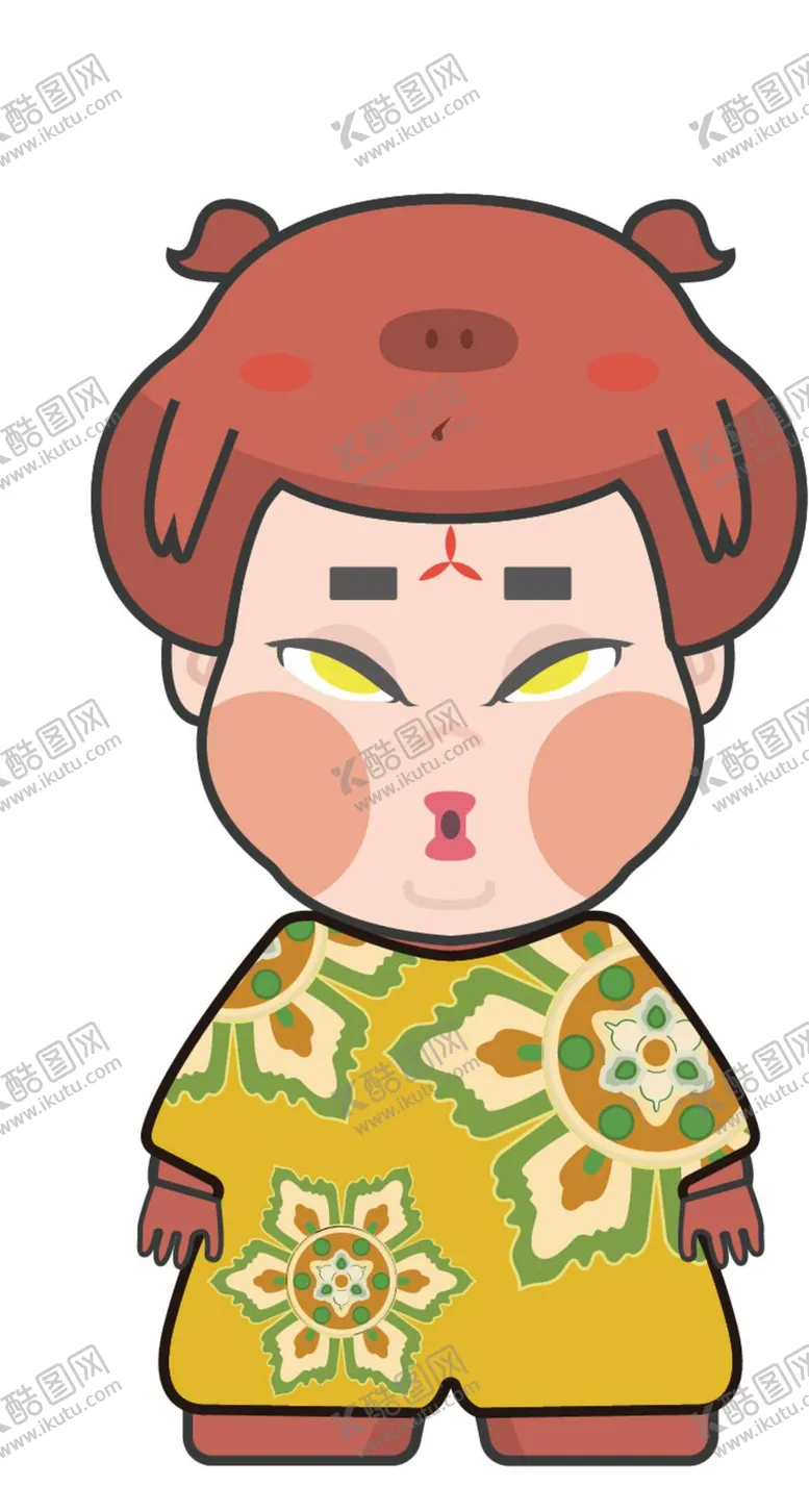 编号：42618810231855379517【酷图网】源文件下载-卡通古代侍女唐宫夜宴
