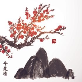 传统水墨风景画