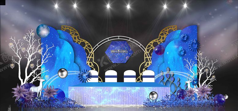 编号：19697510302015496497【酷图网】源文件下载-蓝色婚礼