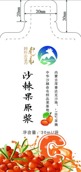 沙棘果矢量图