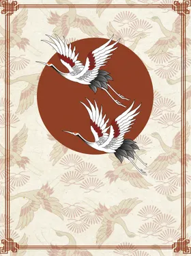 古风背景水墨画中国山水画