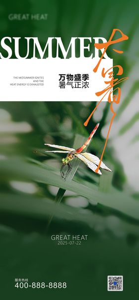24节气之大暑分页签读书文化