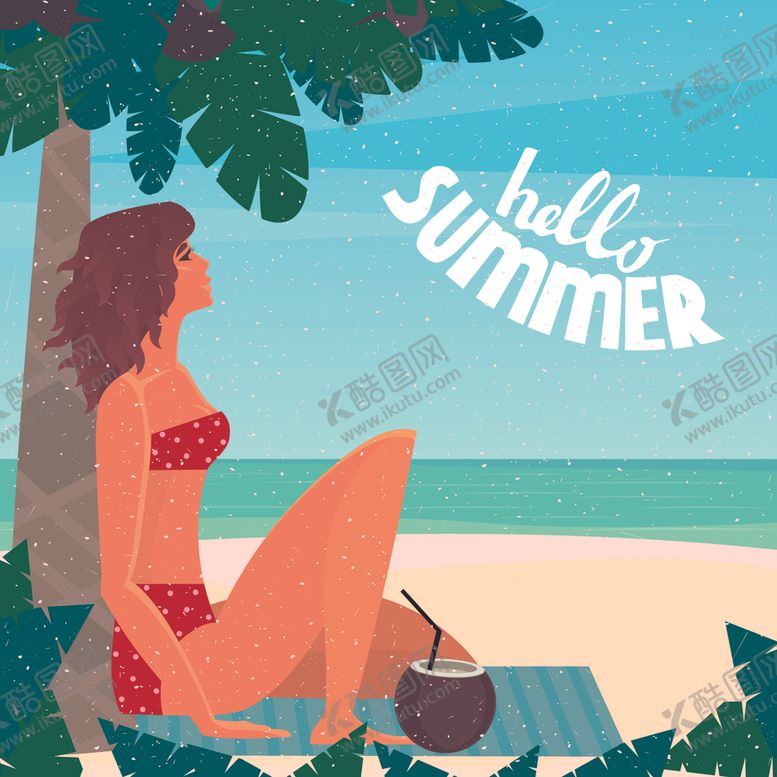 编号：64454410020202148817【酷图网】源文件下载-夏天海滩