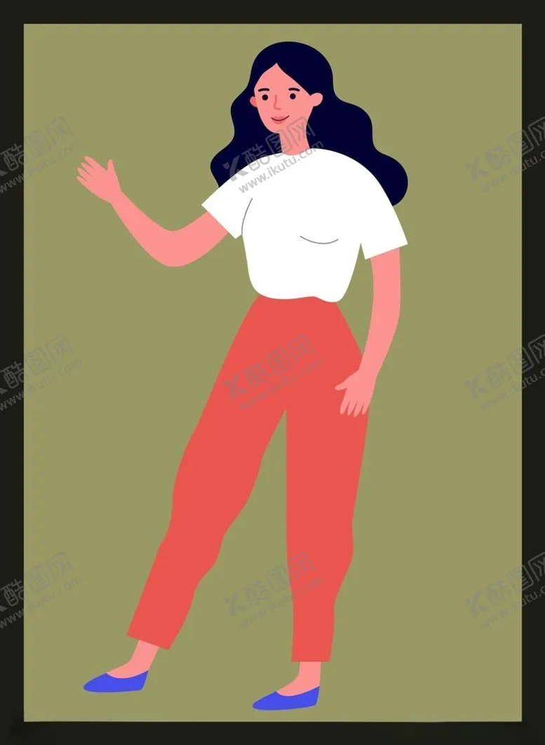 编号：13846501302105142280【酷图网】源文件下载-手绘卡通女孩
