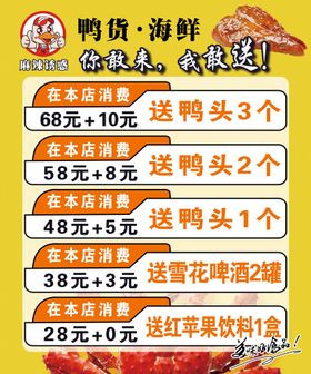 编号：62804709241747465467【酷图网】源文件下载-psd鸭货海报海鲜鸭头