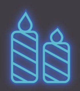 霓虹灯蜡烛