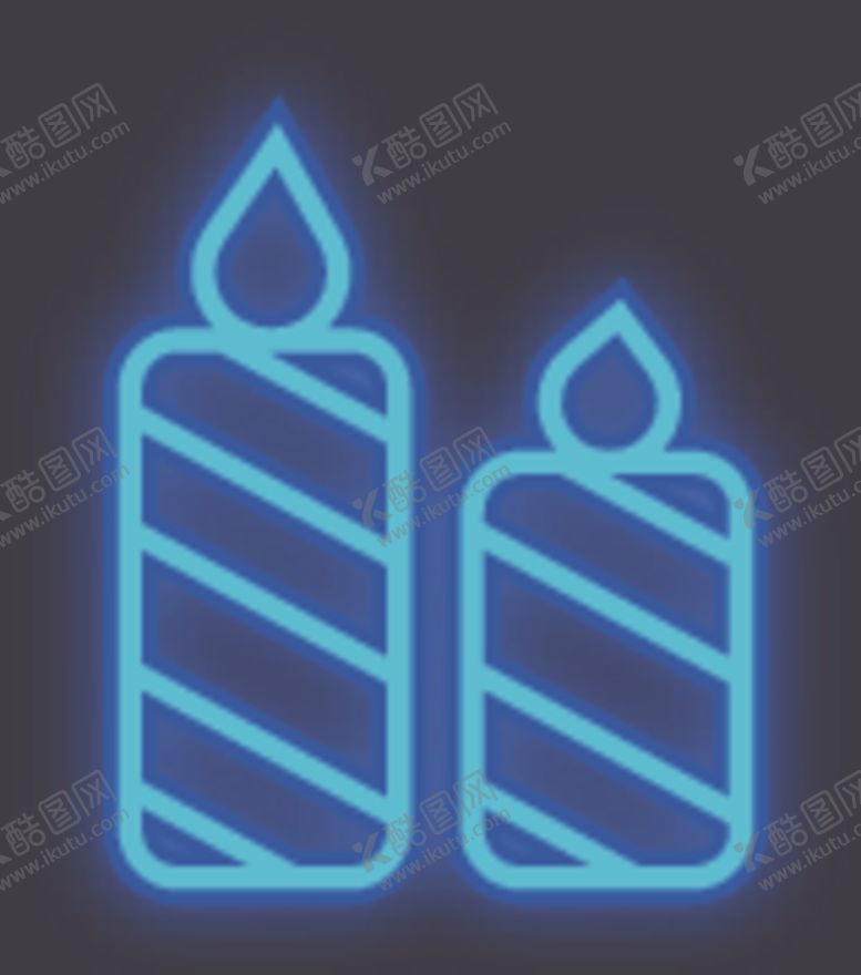 编号：48412609220105064237【酷图网】源文件下载-霓虹灯蜡烛