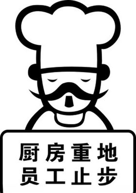 厨房标识