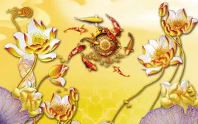 电视背景墙花鸟画新中式装饰画客厅风画