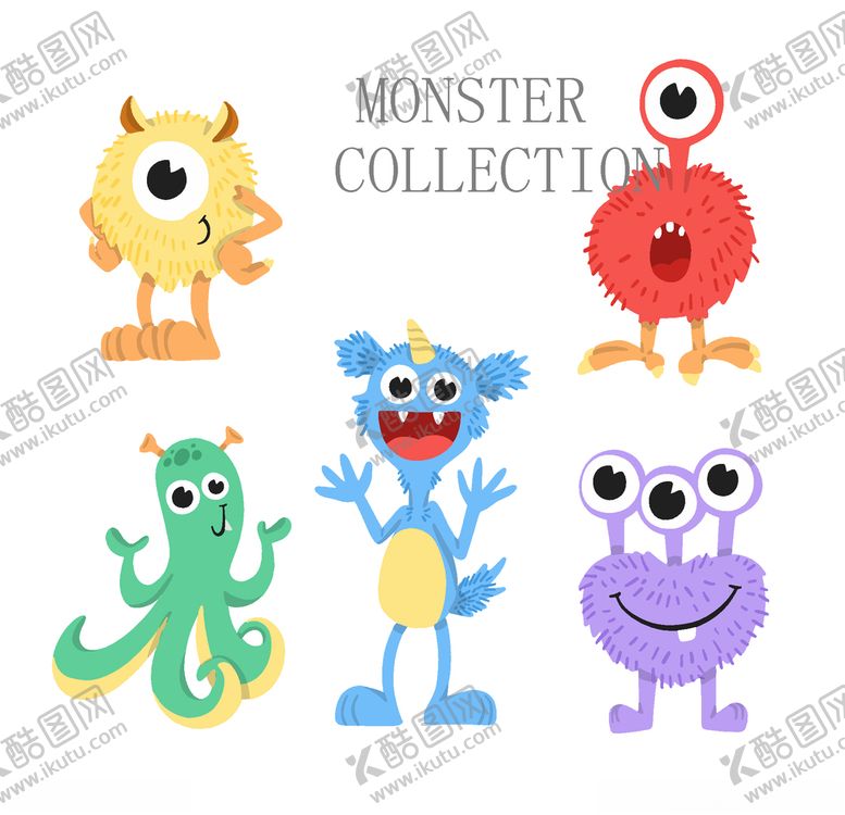 编号：68105110040601251087【酷图网】源文件下载-卡通怪物