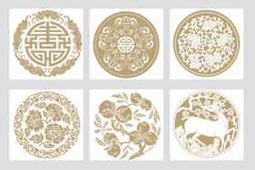 传统中式花纹图案