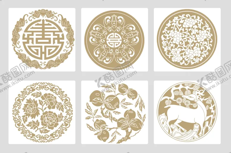 编号：65609511021619353665【酷图网】源文件下载-传统中式花纹图案