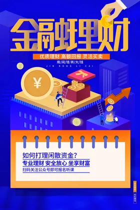 投资理财海报顾问银行金融