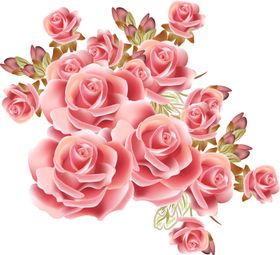 玫瑰花装饰素材