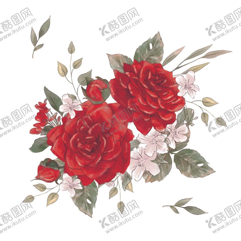 编号：99445210312209137076【酷图网】源文件下载-手绘鲜花