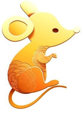 金色鼠年素材