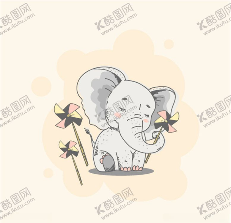 编号：39150404160719074944【酷图网】源文件下载-卡通大象
