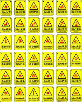 警示标志图案集合