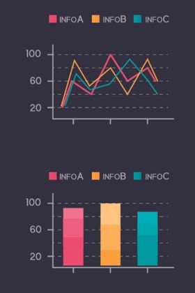 数据分析图表图案