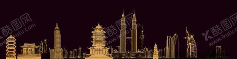 编号：86411505100731522297【酷图网】源文件下载-地标建筑矢量