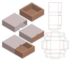 电子产品包装盒刀模图