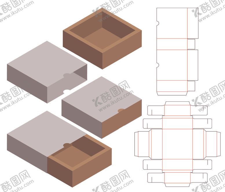 编号：74981211010318294482【酷图网】源文件下载-电子产品包装盒刀模图