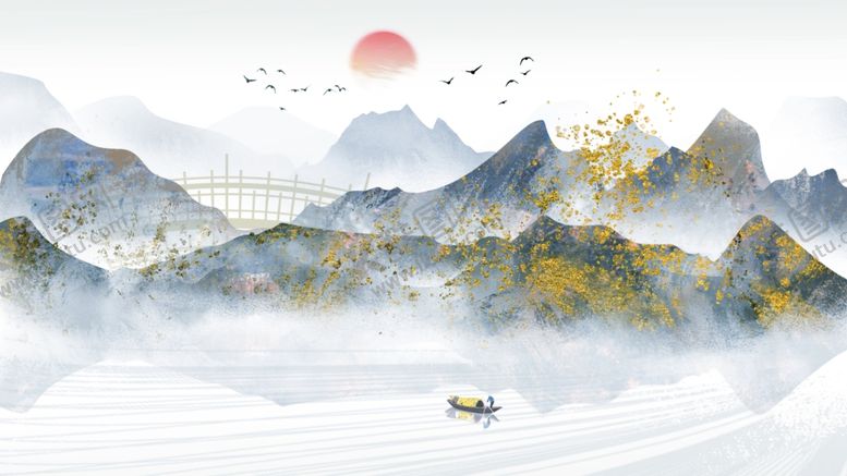 编号：13225104301115308669【酷图网】源文件下载-山水画