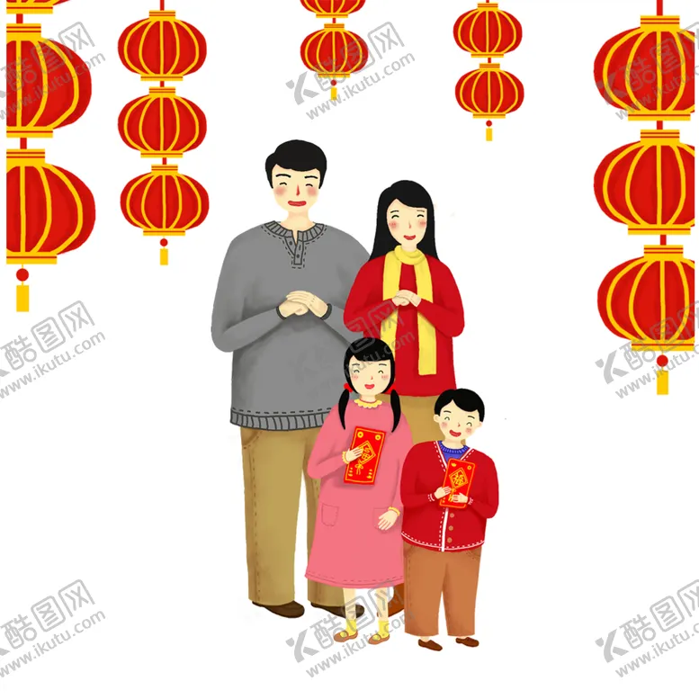 编号：61503601131817143432【酷图网】源文件下载-新年卡通画