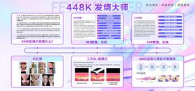 美容活动宣传物料展示