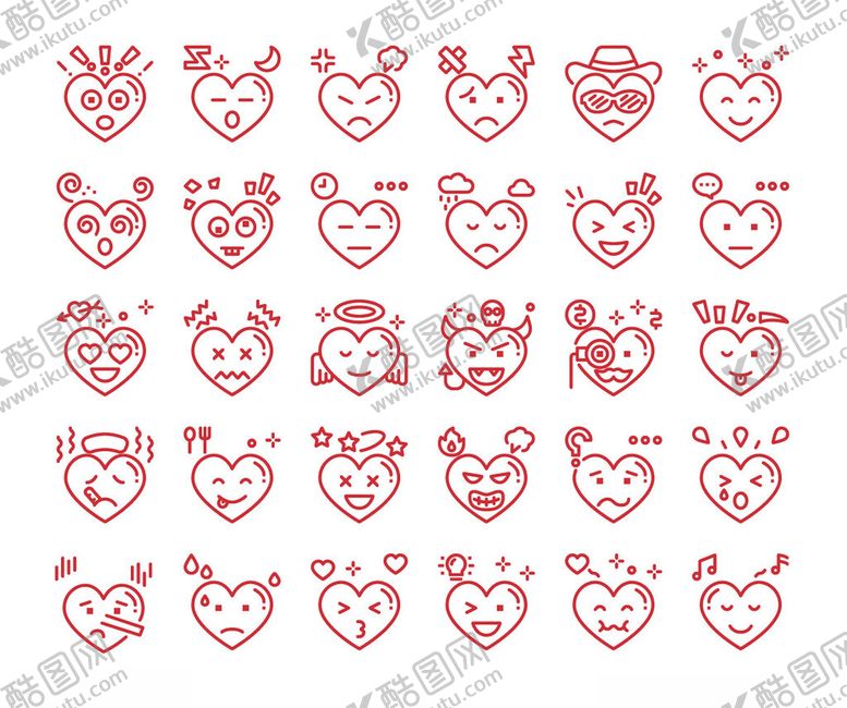 编号：87657210210339176274【酷图网】源文件下载-爱心图案