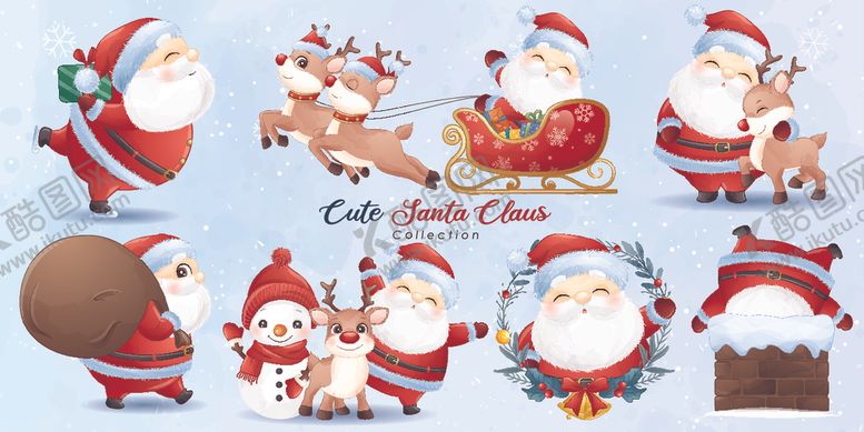 编号：32196509261025231931【酷图网】源文件下载-卡通圣诞节