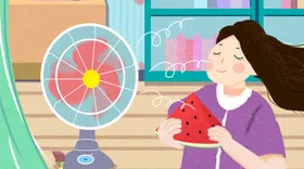 夏天背景季图冰爽冰爽日清凉