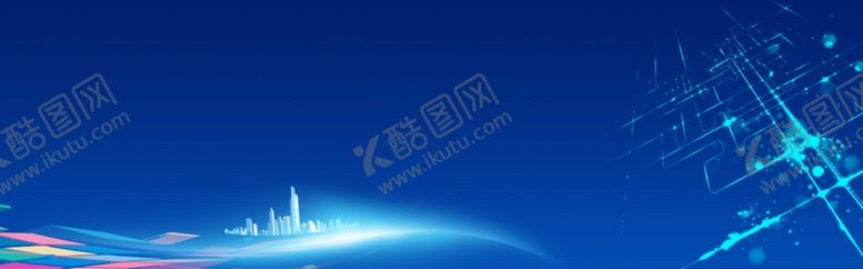 编号：65880005110327331206【酷图网】源文件下载-蓝色大气科技光线banner