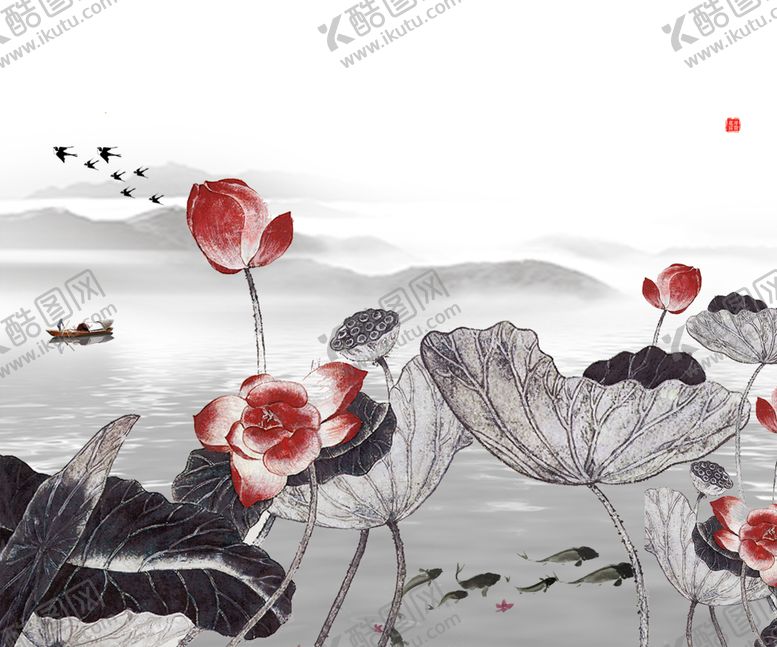 编号：05149609280624142801【酷图网】源文件下载-中国风水墨元素背景