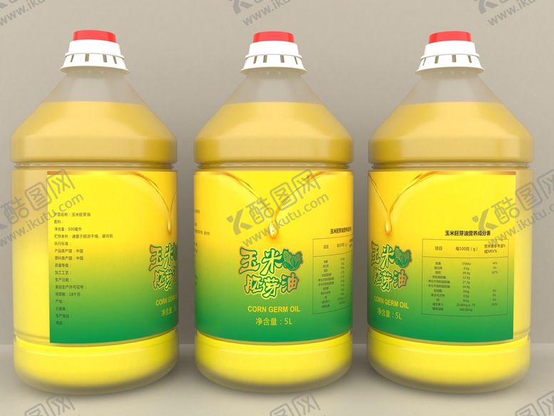 编号：10426101252021433293【酷图网】源文件下载-玉米胚芽油贴纸展开图