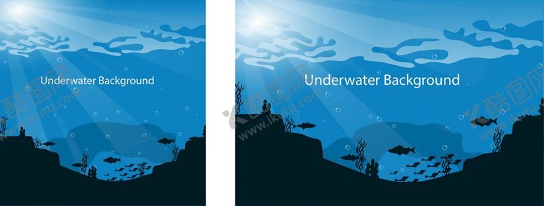 编号：50214810081732508903【酷图网】源文件下载-卡通海底世界插画