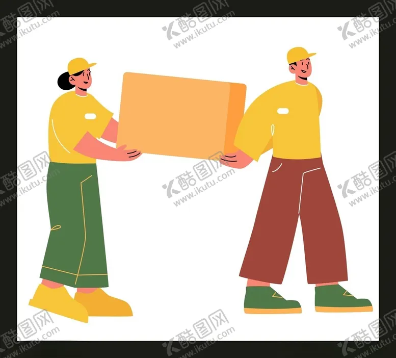 编号：21461402070637303007【酷图网】源文件下载-手绘快递员