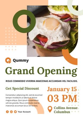 中式食品海报模板设计