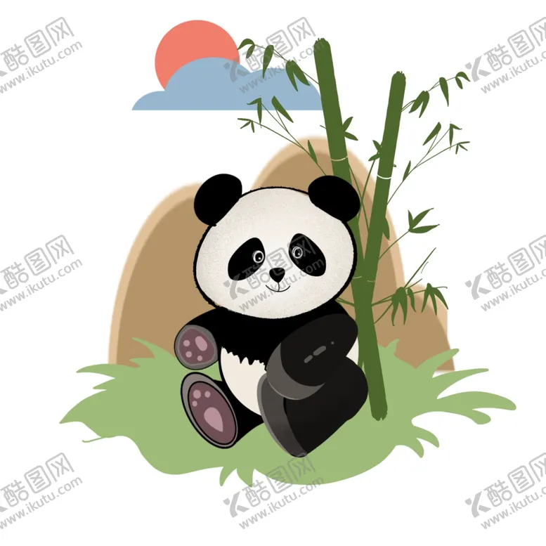 编号：53814104190727535374【酷图网】源文件下载-熊猫插画