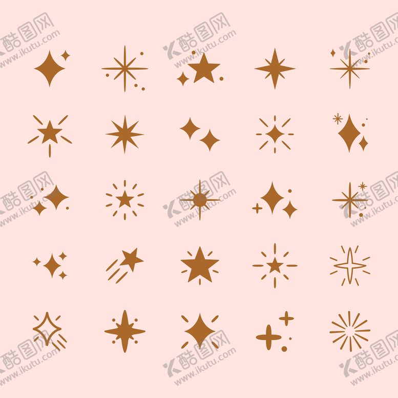编号：40561309182315462305【酷图网】源文件下载-星形矢量图标