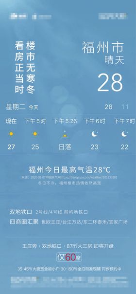 天气预报系列海报