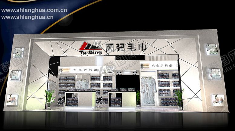 编号：27493101261124247234【酷图网】源文件下载-展览3D模型一面开口