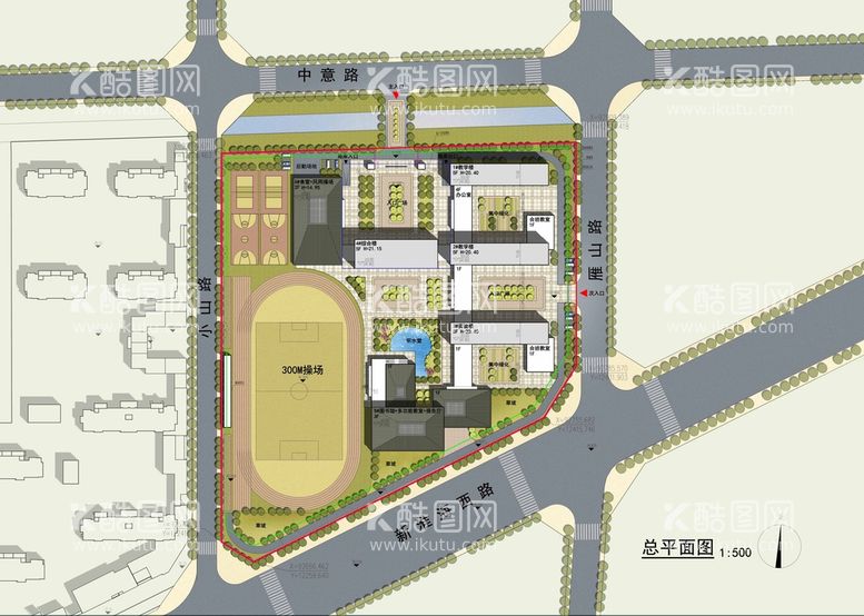 编号：63638911191019479775【酷图网】源文件下载-学校总图