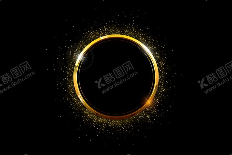 编号：10674909161231520235【酷图网】源文件下载-金色花纹黑色背景