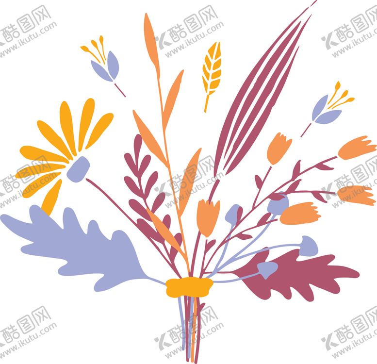 编号：21008611011252194472【酷图网】源文件下载-花草插画